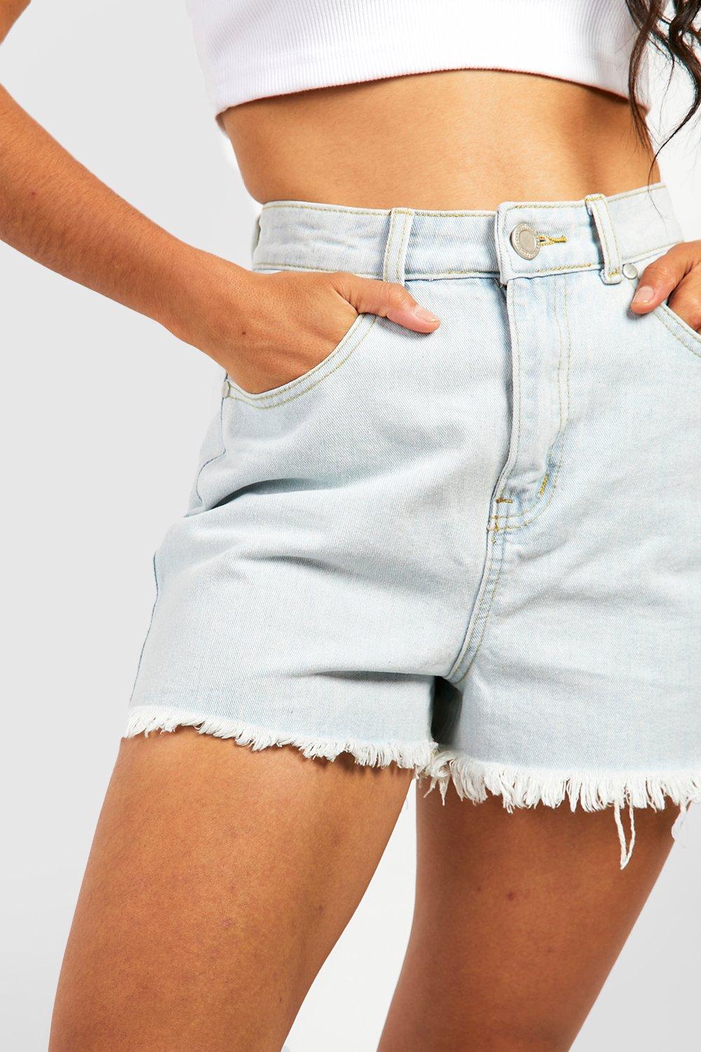 Fray store hem shorts